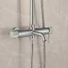 душевая система Rea Lungo Stripe brushed nickel (REA-P9491)