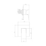 Omnires Fresh chrome shower mixer (FR7145CR)