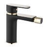 Mezclador de bidé Rea Bloom negro/dorado (REA-B9935)