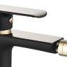 Mezclador de bidé Rea Bloom negro/dorado (REA-B9935)
