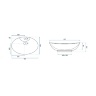 washbasin Rea Rosa 44x64 white (REA-00692)