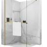 Toallero Rea Evo dorado, para pared de ducha (REA-46000)