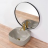 washbasin Rea Luiza 42.5x42.5 l.grey matt (REA-U9610)