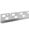 decorative strip Rea 100 matt nickel, left (REA-K3211)