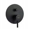 Conjunto de ducha empotrado Rea Lungo negro mate (REA-P4100)