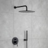 Conjunto de ducha empotrado Rea Lungo negro mate (REA-P4100)