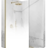 Mampara de ducha Rea Aero Ombre 120x195, cristal de seguridad, dorado cepillado/blanco (REA-K2466)