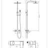 shower system Omnires Parma chrome (PM7444CR)