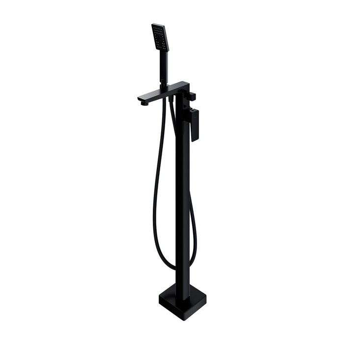 freestanding bath mixer Omnires Parma black mat (PM7433BL)