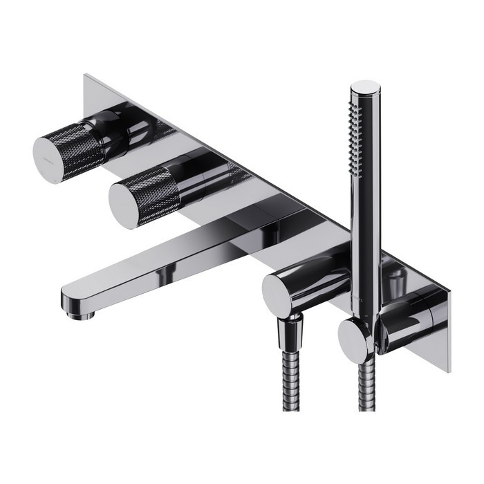 Mezclador empotrado para baño y ducha Omnires Contour, cromado (CT8037/1CR)