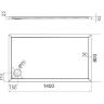 Bandeja Omnires Merton 80x140 (MERTON80/140/PBP)