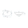 Lavabo Rea Rosa-2 38,4x58,5 pequeño blanco (REA-U0160)