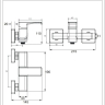 shower mixer Omnires Parma chrome (PM7440CR)