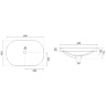 washbasin Rea Arleta 40,5x59 white (REA-U8700)