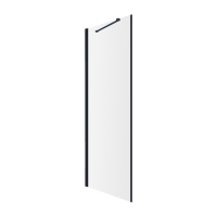 Mampara de ducha Omnires Manhattan 100x195 cm cristal de seguridad negro (ADR10XBLTR)