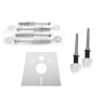 Rea installation system for toilet + E button chrome (REA-E0017)