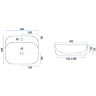 Lavabo Rea Luiza 42,5x50 l.gris mate (REA-U5601)