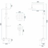 shower system Rea Luis chrome (REA-P7007)