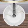 washbasin Rea Blanka 40x40 freestanding, marble matt (REA-U8704)