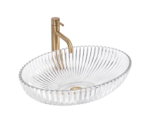 умывальник Rea Nicole 51x34,5x15 накладной, transparent (REA-U4701)