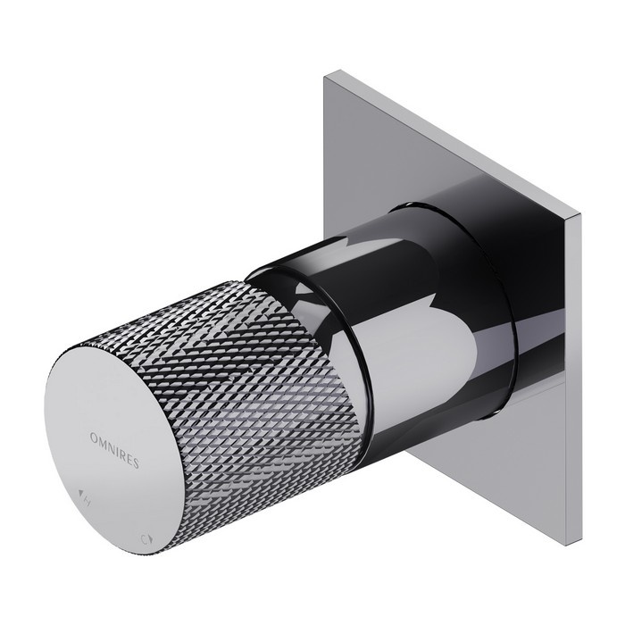 Omnires Contour concealed bath and shower mixer, chrome (CT8045CR)