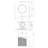 Omnires Contour concealed bath and shower mixer, chrome (CT8045CR)