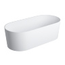 stone bathtub Omnires Ovo 160x75 oval white (OVOWWBM)