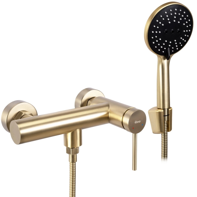 Mezclador de ducha Rea Clif oro mate (REA-B4243)