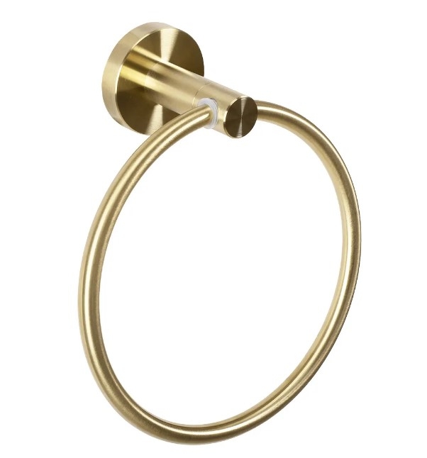Toallero Rea Mist cepillo dorado (REA-06905)