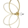 Toallero Rea Mist cepillo dorado (REA-06905)