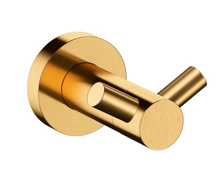 крючок двойной Omnires Modern Project PVD  brushed gold (MP60120GLB)