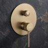 душевая система скрытого монтажа Rea Lungo Stripe brushed gold (REA-P9492)