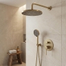 душевая система скрытого монтажа Rea Lungo Stripe brushed gold (REA-P9492)