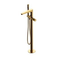 Mezclador de baño Omnires Contour en oro cepillado (CT8033GLB)