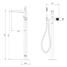 Omnires Contour brushed gold bath mixer (CT8033GLB)