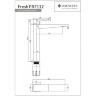 Mezclador de lavabo cromado Omnires Fresh (FR7112CR)