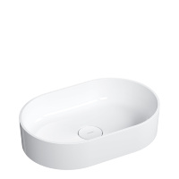 Lavabo Omnires Ovo 55x36 blanco (OVOUNBP)