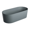 Bañera de piedra Omnires Ovo 160x75 ovalada gris ceniza (OVOWWAG)