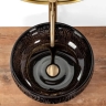 washbasin Rea Ise 42x42 black (REA-U6660)