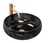 Lavabo Rea Ise 42x42 negro (REA-U6660)
