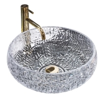 Lavabo Rea Ise 40x40 transparente (cristal) (REA-U5070)