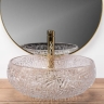 washbasin Rea Ise 40x40 transparent (crystal) (REA-U5070)