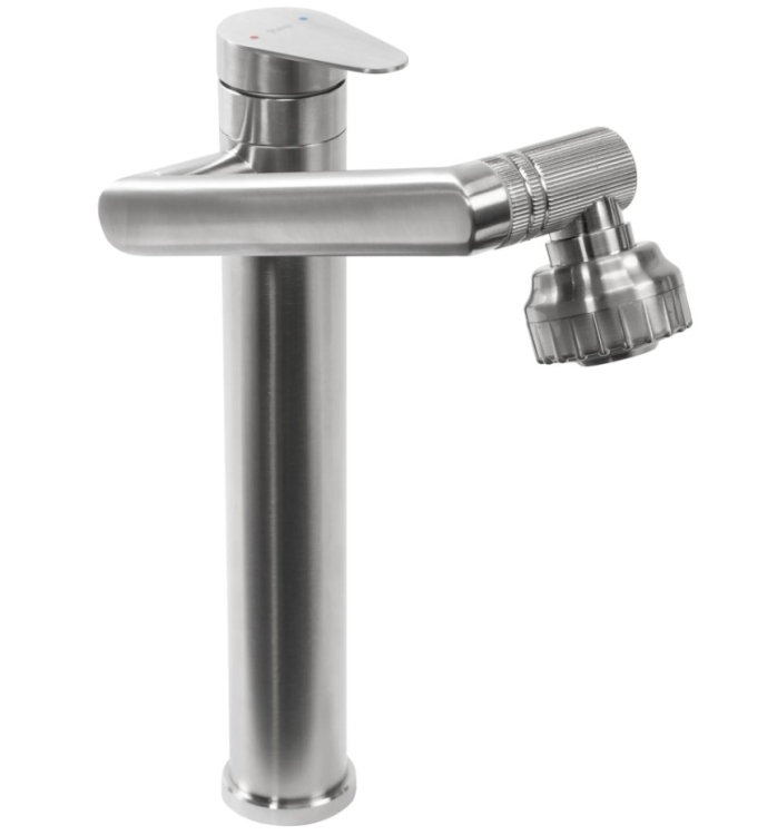 Mezclador de lavabo Rea Paco níquel (REA-B0537)