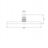 Omnires Slimline Brushed Brass Overhead Shower 25x25 cm (WGSET1BSB)