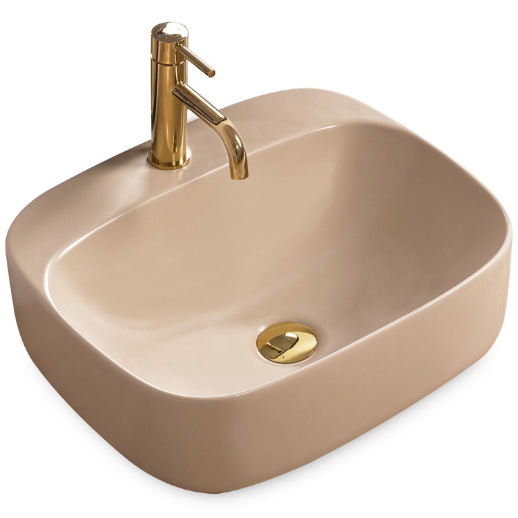 Lavabo Rea Luiza 42,5x50 beige mate (REA-U9609)