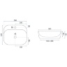 Lavabo Rea Luiza 42,5x50 beige mate (REA-U9609)