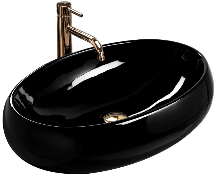 Lavabo Rea Melania 60x40,5 negro (REA-U0470)