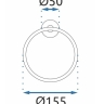 Rea Mist toallero cepillo nikiel (REA-06903)
