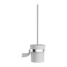 Toilet brush Omnires Saco chrome/white (SA54620CRB)
