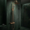 душевая система для душа с термостатом Rea Lungo copper brushed (REA-P6734)